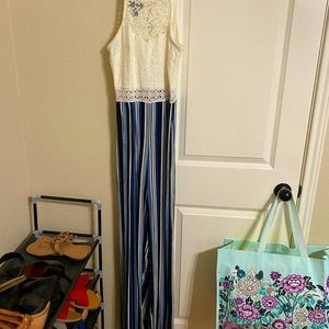 Striped jumpsuit